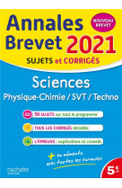 Annales brevet 2021 sciences