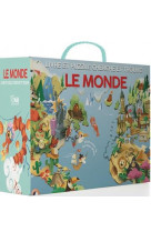 Livre et puzzle cherche et trouve : le monde