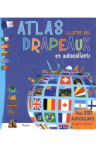 Atlas illustre des drapeaux en autocollants