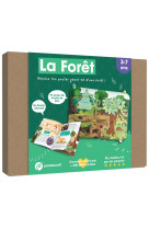 La foret - kit ludo-educatif 3-7 ans - realise ton poster geant 3d d-une foret !