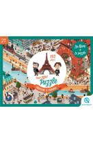 Puzzle cherche et trouve - la tour eiffel - le livre + le puzzle 192 pieces