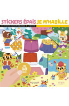 Stickers épais - je m'habille