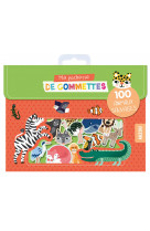 Ma pochette de 100 gommettes  - ma pochette de gommettes - 100 animaux sauvages