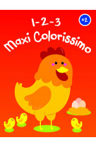 1-2-3 maxi colorissimo - poule +2