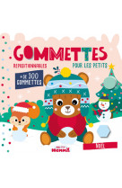 Mon p'tit hemma - gommettes pour les petits - noël (ourson brun) - + de 300 gommettes repositionnables