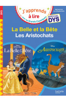 Disney - la belle et la bête / les aristochats - spécial dys (dyslexie)