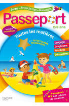 Passeport - j'entre en petite section - cahier de vacances 2022