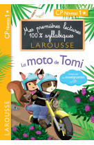 Premieres lectures 100 % syllabiques larousse : la moto de tomi