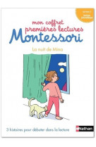 Mon coffret premières lectures montessori - la nuit de mina - niveau 1