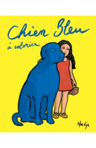 Chien bleu a colorier