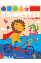 Gommettes pour les petits (lion sur vélo)