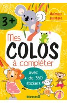 Mes colos à compléter - animaux sauvages - avec + de 350 stickers