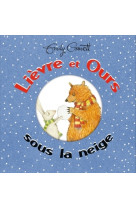 Lievre et ours sous la neige