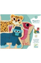 Jeu magnetique mixanimo 6 puzzles 24 pcs 2 ans