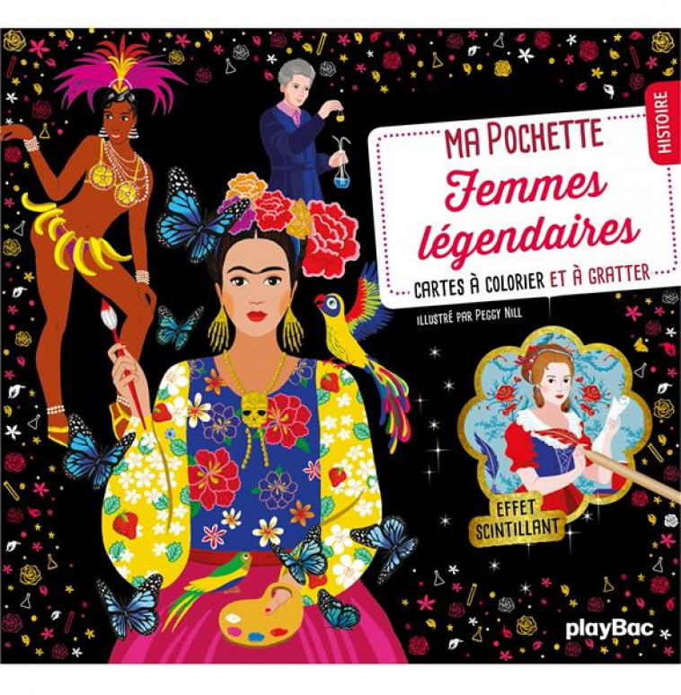 MA POCHETTE FEMMES LEGENDAIRES - CARTES A GRATTER ET A COLORIER - NILLE PEGGY - PRISMA