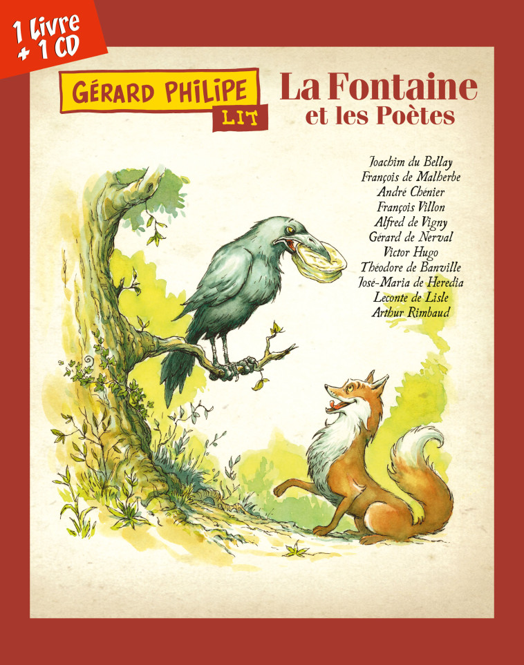 GERARD PHILIPE LIT LA FONTAINE ET LES POETES - Gérard PHILIPE - CHANT MONDE