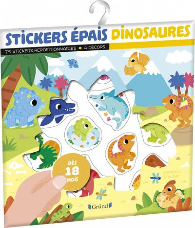 STICKERS EPAIS DINOSAURES - VAUTIER VANESSA - NC