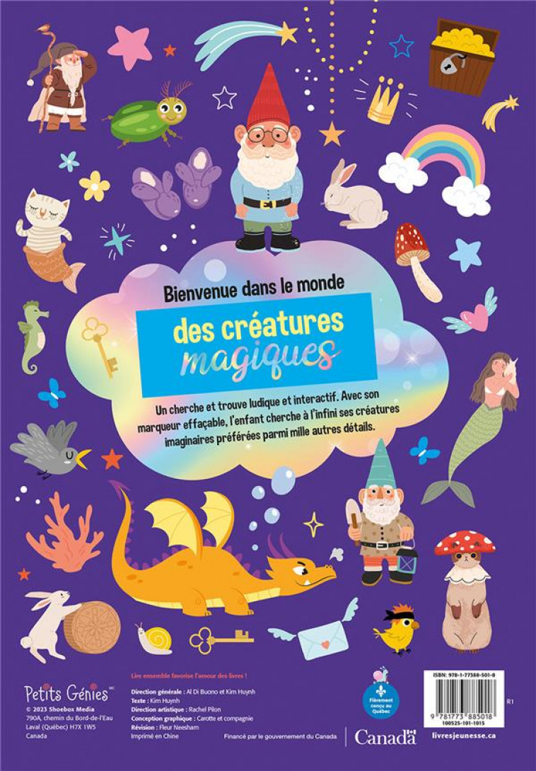 CHERCHE ET TROUVE LES CREATURES MAGIQUES - HUYNH KIM - NC