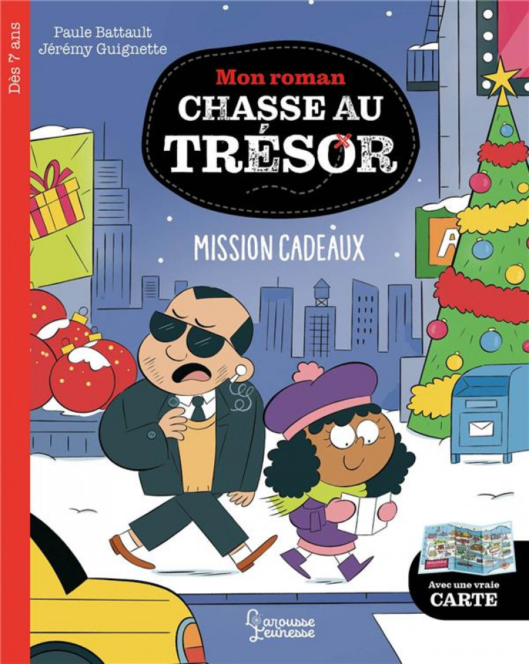 MON ROMAN CHASSE AU TRESOR - MISSION CADEAUX - BATTAULT/GUIGNETTE - LAROUSSE