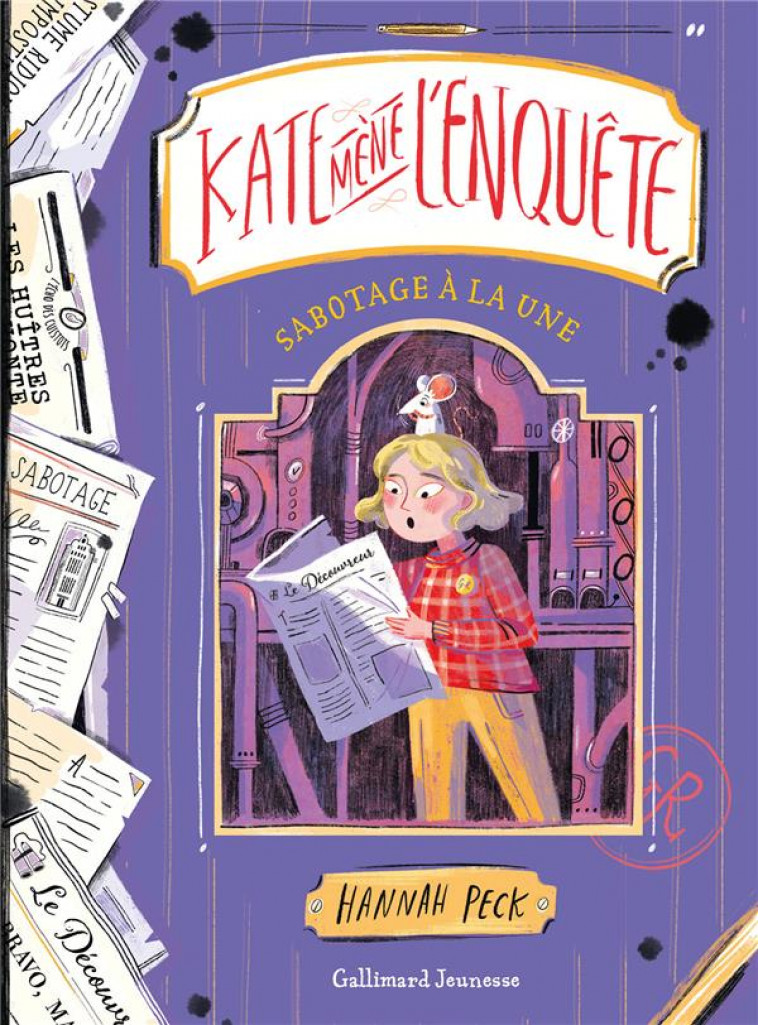 KATE MENE L-ENQUETE - SABOTAGE A LA UNE - PECK - GALLIMARD