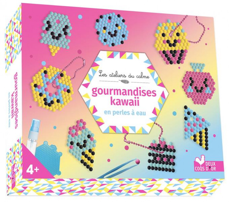 GOURMANDISES KAWAII EN PERLES A EAU - COFFRET AVEC ACCESSOIRES - GUILLET ANNA - NC