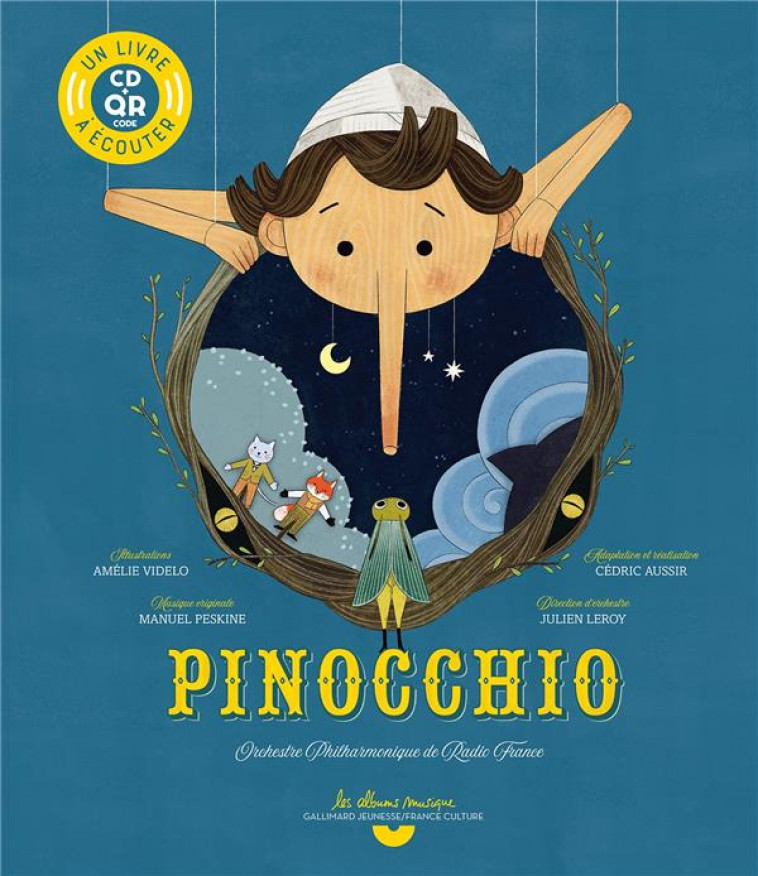 PINOCCHIO - LIVRE CD - COLLODI/VIDELO - GALLIMARD