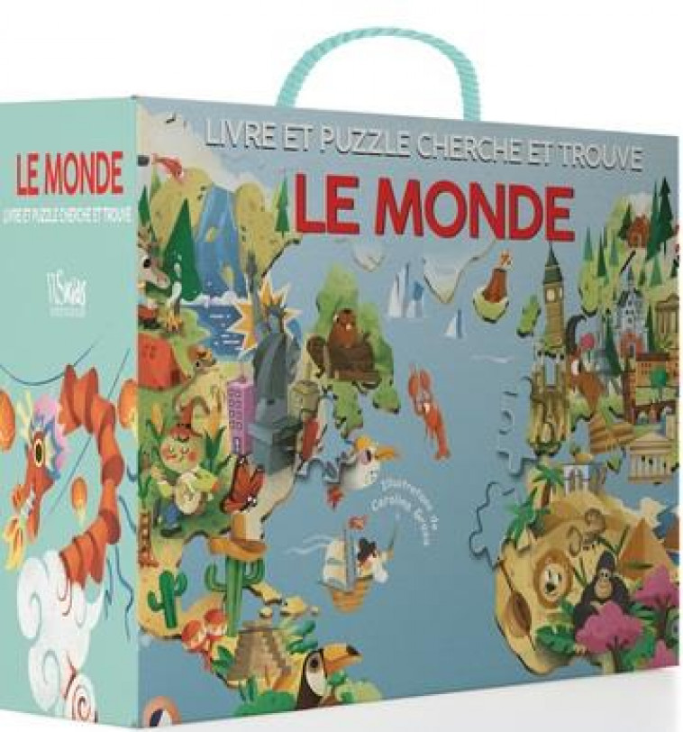 LIVRE ET PUZZLE CHERCHE ET TROUVE : LE MONDE - GROSA, CAROLINA - NC