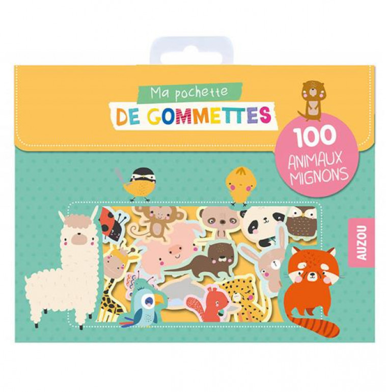 MA POCHETTE DE 100 GOMMETTES  - MA POCHETTE DE GOMMETTES - 100 ANIMAUX MIGNONS - WILKINSON LUCIA - NC