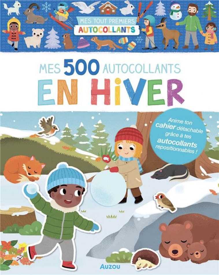 MES TOUT PREMIERS AUTOCOLLANTS - 500 AUTOCOLLANTS - EN HIVER - WU YI-HSUAN - PHILIPPE AUZOU