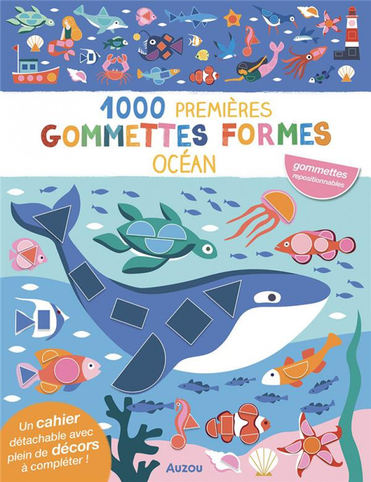 1000 GOMMETTES FORMES - OCEAN - TAYLOR NADIA - PHILIPPE AUZOU