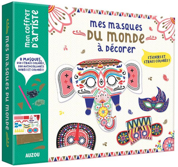 MON COFFRET D-ARTISTE - MES MASQUES DU MONDE A DECORER - LAPEYRE EMILIE - NC