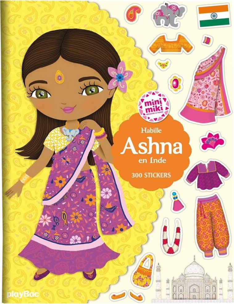 MINIMIKI - STICKERS HABILLE ASHNA EN INDE - CAMEL JULIE - PRISMA