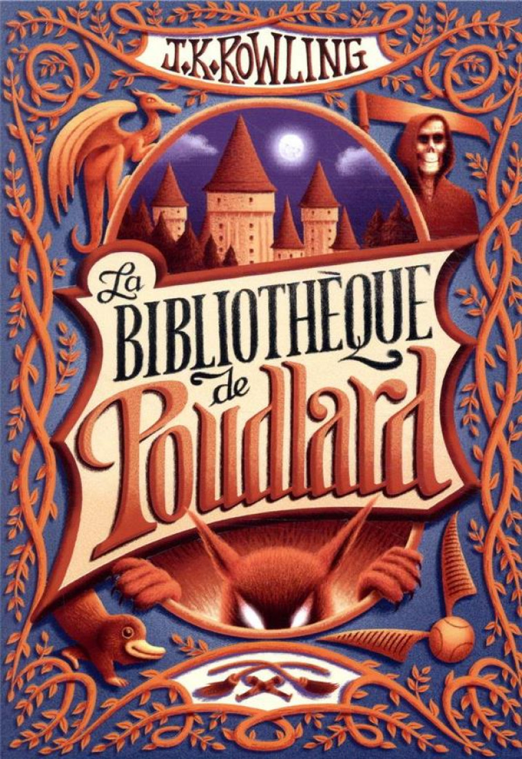 LA BIBLIOTHEQUE DE POUDLARD - LE QUIDDITCH A TRAVERS LES AGES - LES ANIMAUX FANTASTIQUES - LES CONTE - ROWLING J.K. - GALLIMARD