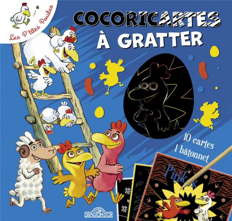 LES P'TITES POULES - COCORICARTES A GRATTER - PKJ - NC