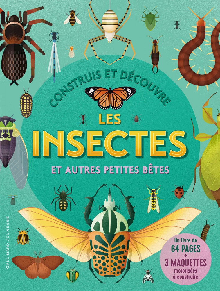 CONSTRUIS ET DECOUVRE LES INSECTES ET AUTRES PETITES BETES -  Collectif, Claire Lebfevre - GALLIMARD JEUNE