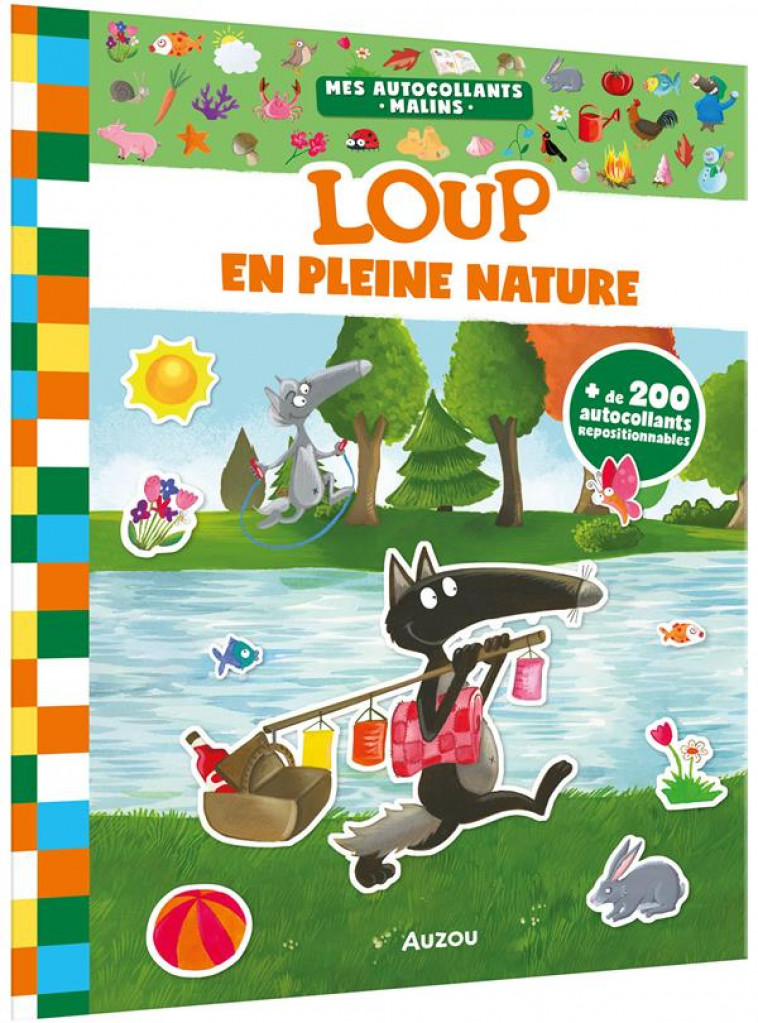 MES AUTOCOLLANTS MALINS - LOUP - EN PLEINE NATURE - LALLEMAND/THUILLIER - PHILIPPE AUZOU