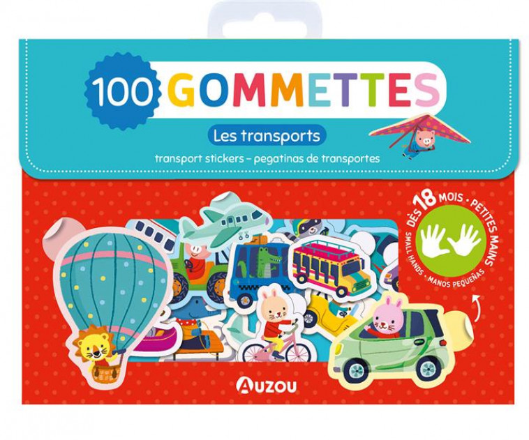 MA POCHETTE DE 100 GOMMETTES  - 100 GOMMETTES - TRANSPORTS - HO JANNIE - NC