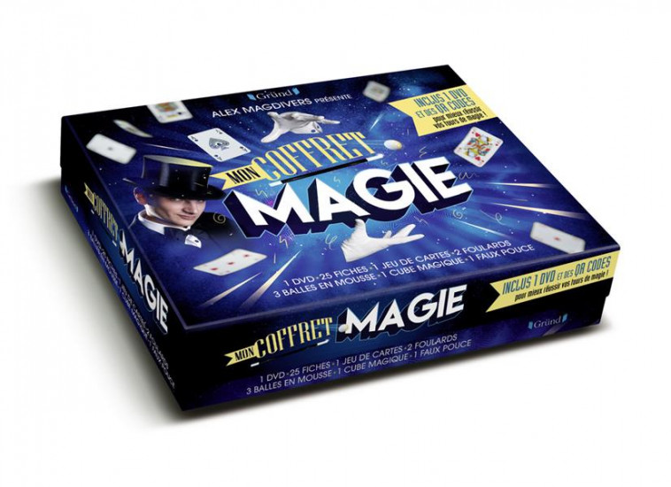 COFFRET MAGIE - DU CONTENU PAS-A-PAS ET EN CADEAU : 1 DVD, 1 JEU MAGIQUE DE 52 CARTES, 1 CUBE MAGIQU - HENRY/RADIGUER - GRUND