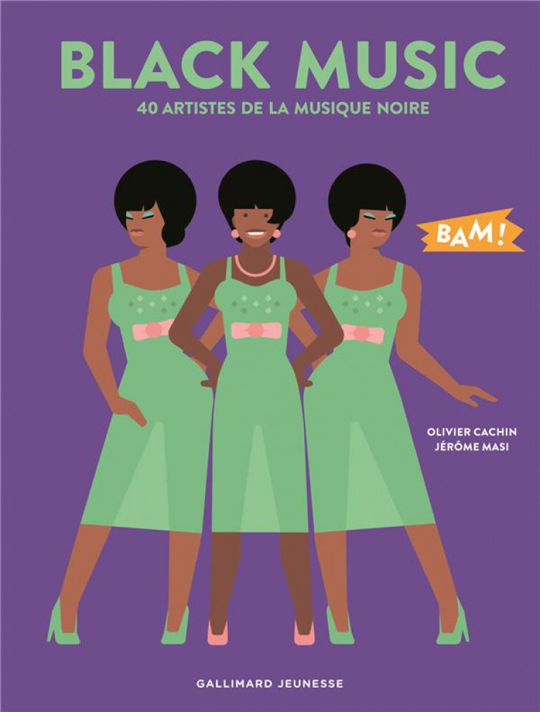 BLACK MUSIC - 40 ARTISTES DE LA MUSIQUE NOIRE - CACHIN/MASI - Gallimard-Jeunesse