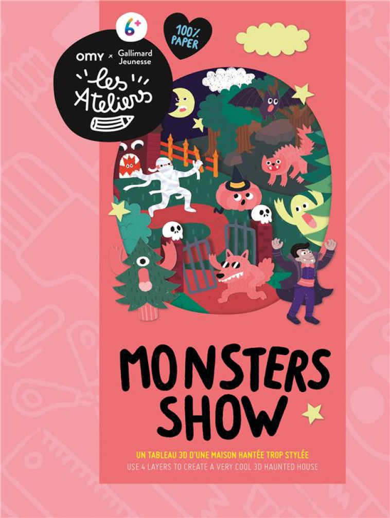 MONSTERS SHOW - UN TABLEAU 3D D'UNE MAISON HANTEE TROP STYLEE - COLLECTIF - NC