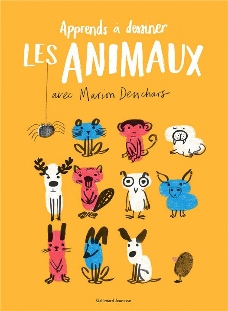 UN LIVRE D'ACTIVITES ARTISTIQUES - APPRENDS A DESSINER LES ANIMAUX AVEC MARION DEUCHARS - DEUCHARS MARION - GALLIMARD