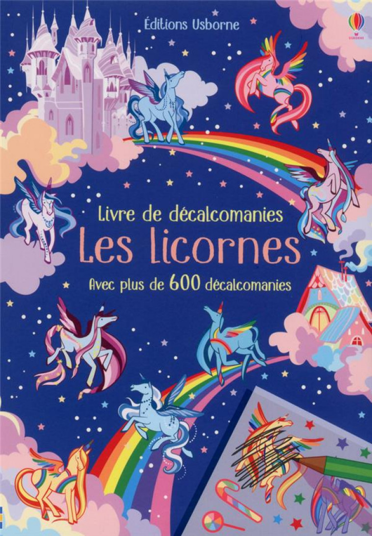 LES LICORNES - LIVRE DE DECALCOMANIES - WATSON/BROOKS - NC