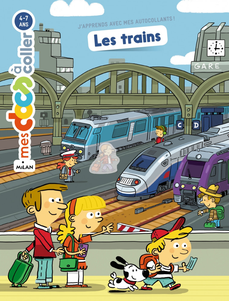 Les trains - Stéphanie Ledu, Fabrice Mosca - MILAN