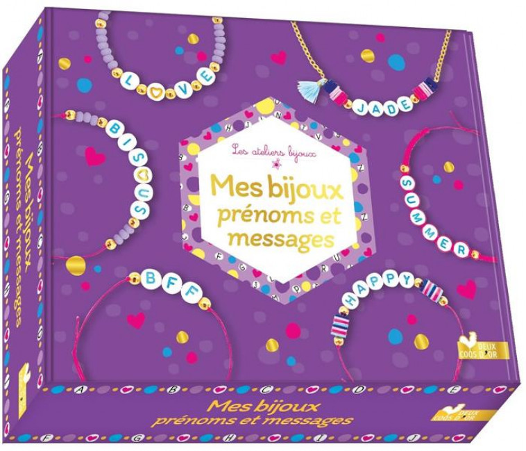 MES BIJOUX PRENOMS ET MESSAGES - COFFRET AVEC ACCESSOIRES - BOIRON FANNY - HACHETTE