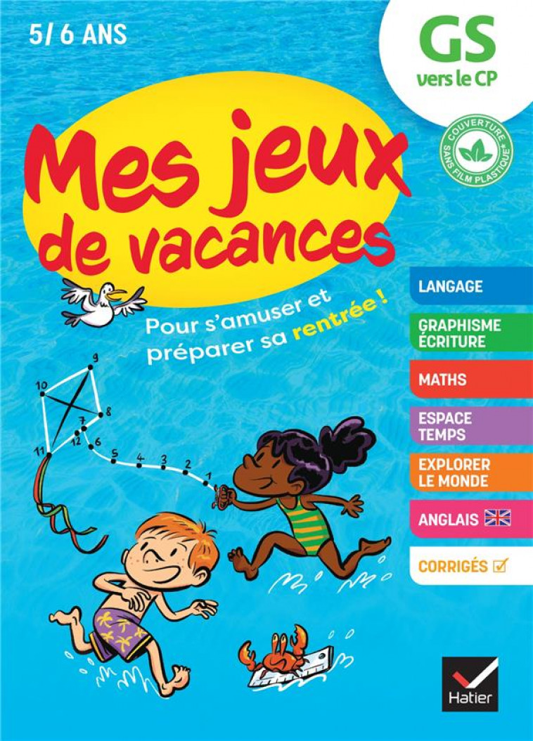 MES JEUX DE VACANCES GS VERS LE CP- 2024 - POUR S'AMUSER ET PREPARER SA RENTREE - DOUTREMEPUICH - HATIER SCOLAIRE