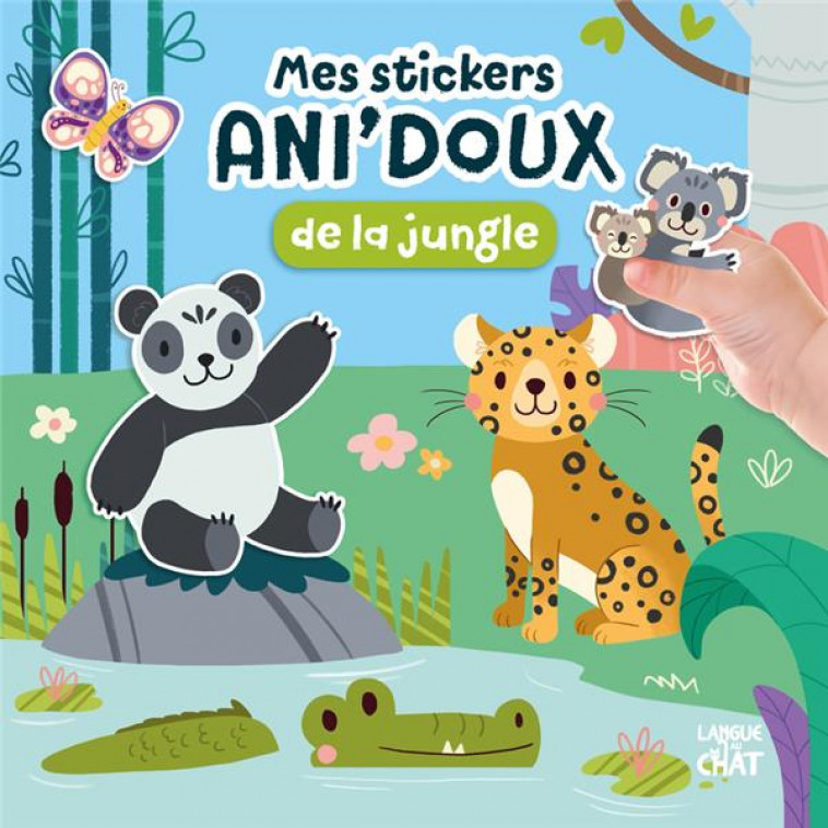 MES STICKERS ANI'DOUX DE LA JUNGLE - PILLOW/COLLECTIF - LANGUE AU CHAT