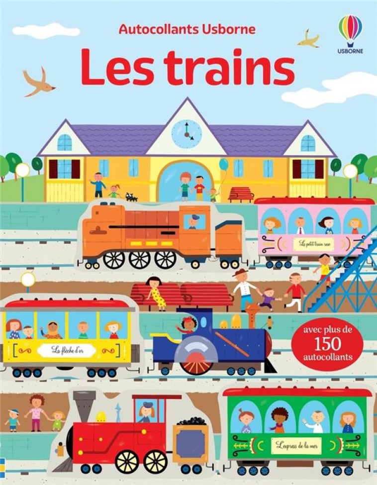 LES TRAINS - AUTOCOLLANTS USBORNE - TAPLIN/SANMARTINO - NC