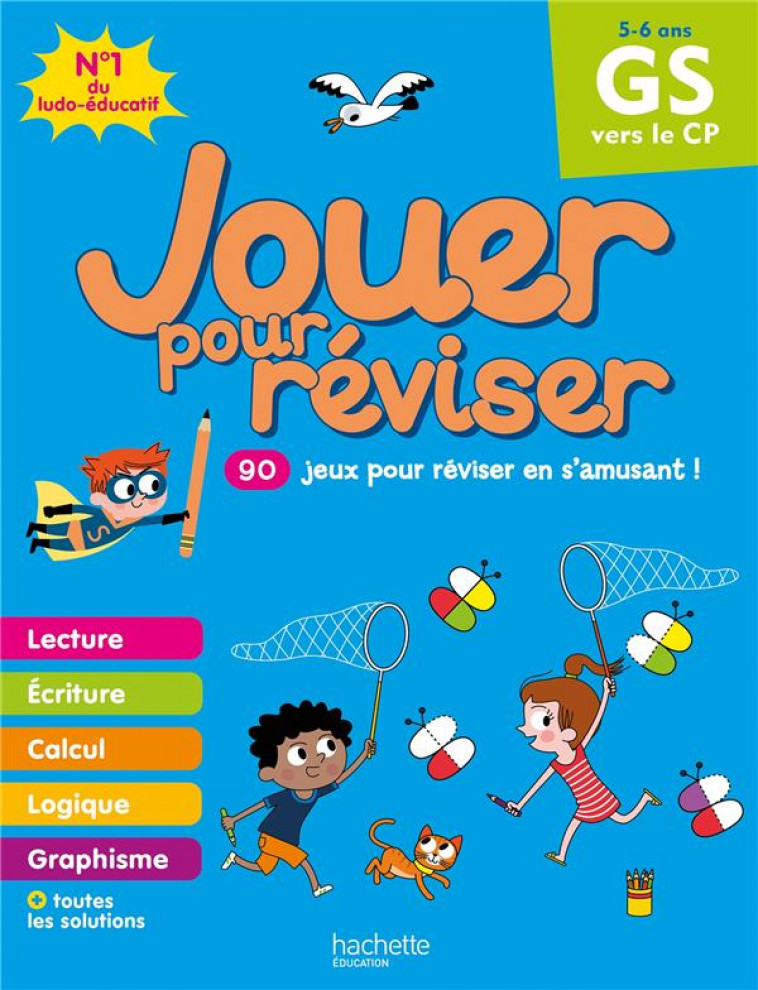 JOUER POUR REVISER - DE LA GRANDE SECTION AU CP - CAHIER DE VACANCES 2024 - COLLECTIF/BONTE - HACHETTE