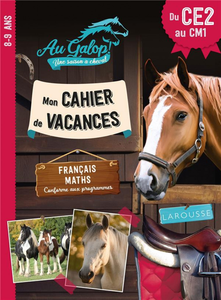 CAHIER DE VACANCES AU GALOP DU CE2 AU CM1 - COLLECTIF - LAROUSSE