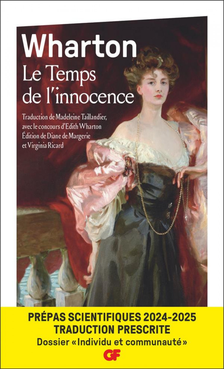 LE TEMPS DE L'INNOCENCE - PREPAS SCIENTIFIQUES 2025 - WHARTON EDITH - FLAMMARION